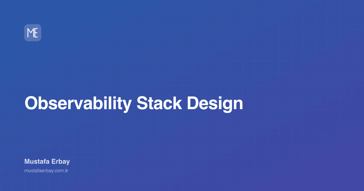 Observability Stack Design — cover image