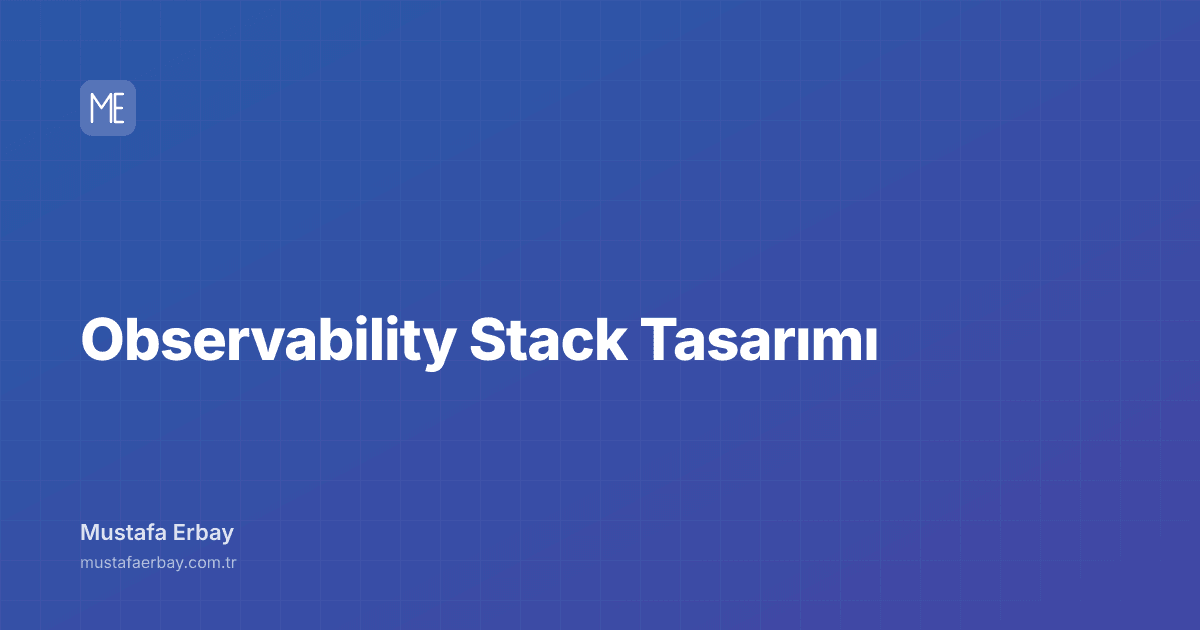 Observability Stack Tasarımı — kapak görseli