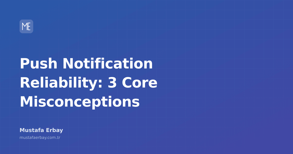 A push notification bubble appearing on a mobile device screen, accompanied by a shield icon representing reliability.