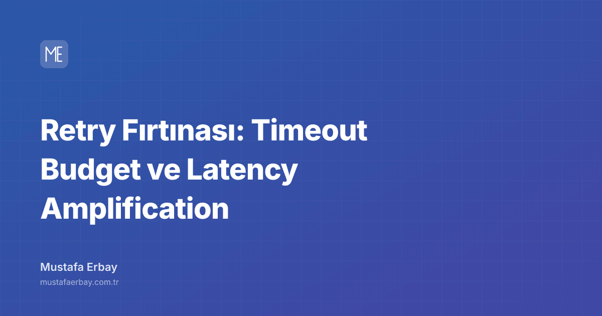 Retry Fırtınası: Timeout Budget ve Latency Amplification — kapak görseli
