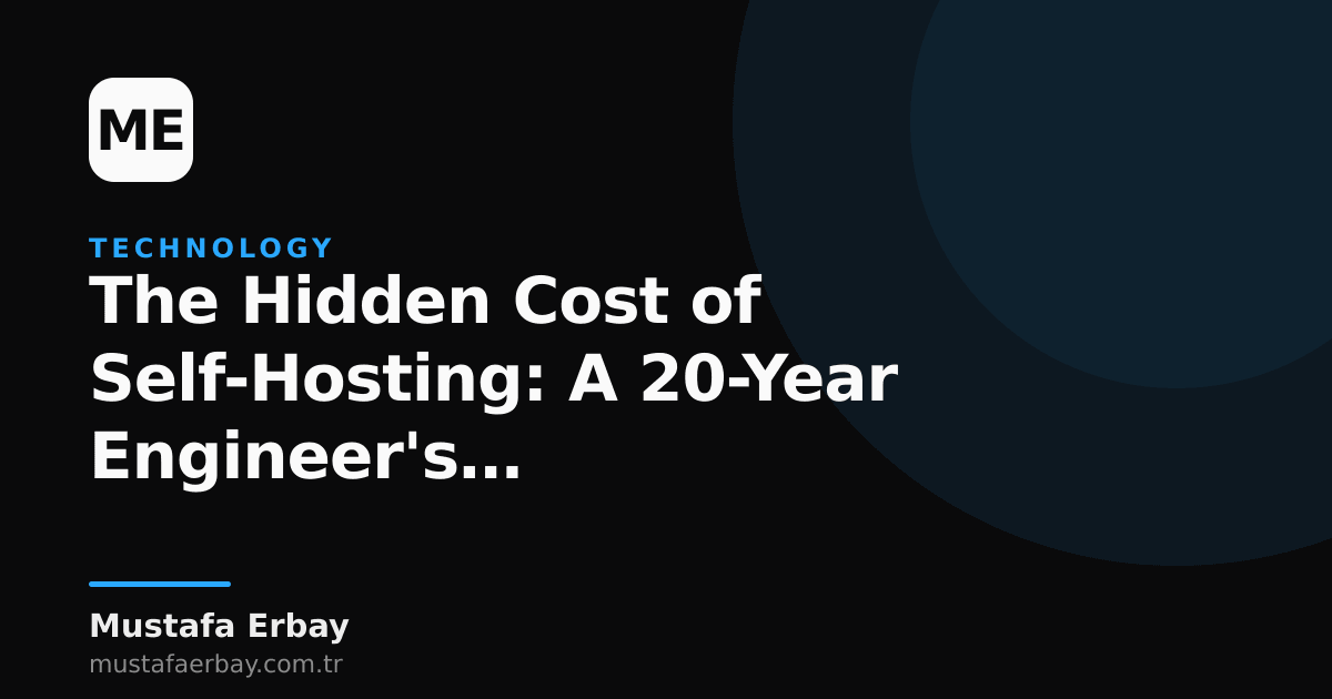 A server rack with glowing status lights, evoking hidden costs in a dark environment.