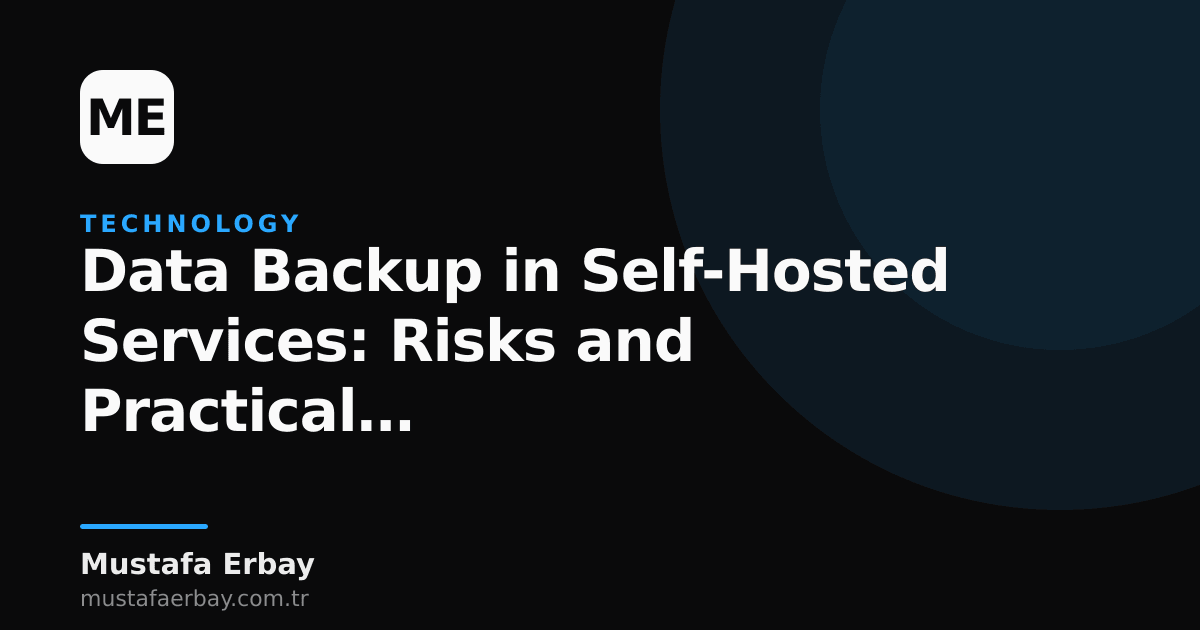Backup devices and cables in a server room, symbolizing data backup for self-hosted systems.