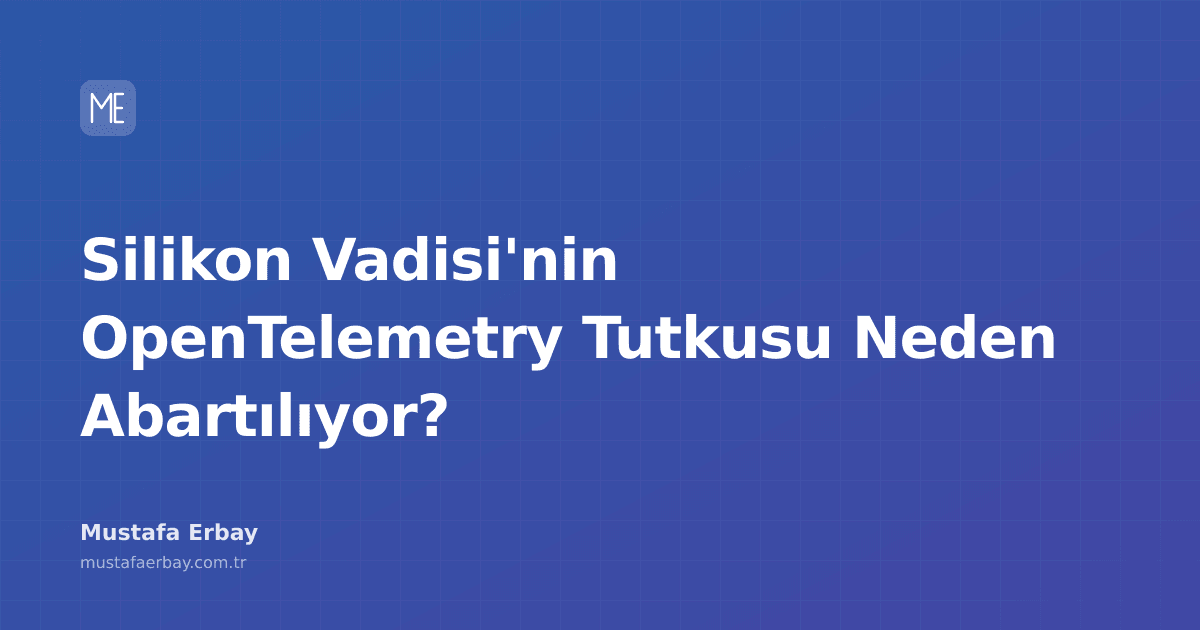 OpenTelemetry'nin neden Silikon Vadisi'nde bu kadar popüler olduğu hakkında yorumlar.