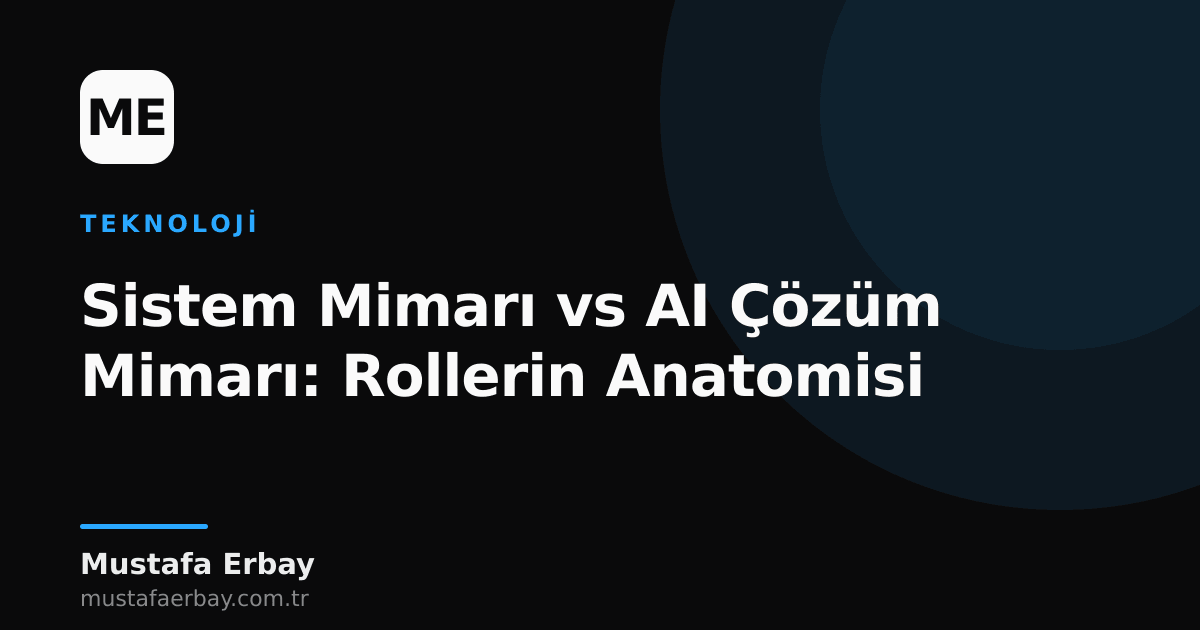 Bir yanda geleneksel sistem mimarisini simgeleyen sunucu rafları, diğer yanda yapay zeka ve algoritmaları temsil eden soyut dijital figürler.