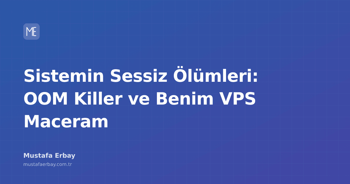 VPS'te bellek kullanımını gösteren grafik ve OOM Killer logları