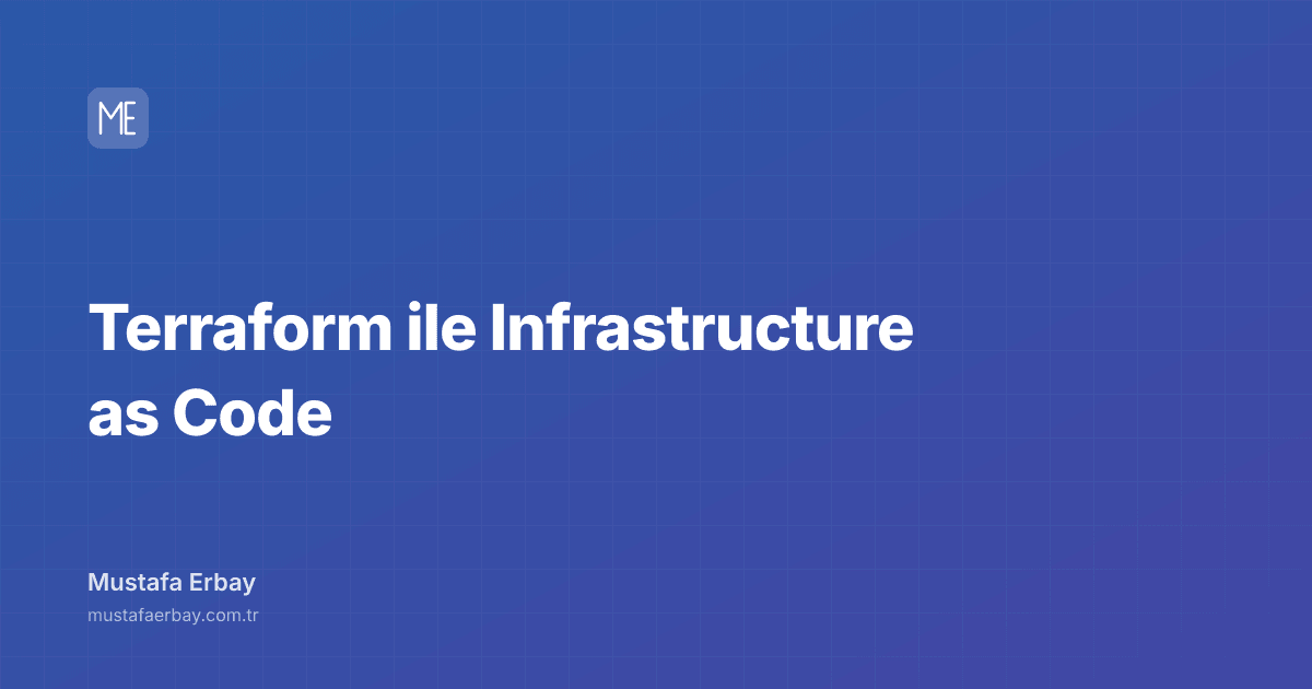 Terraform ile Infrastructure as Code — kapak görseli