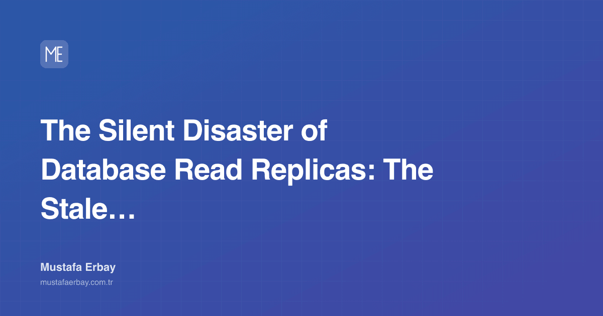 The Silent Disaster of Database Read Replicas: The Stale Data… — cover image