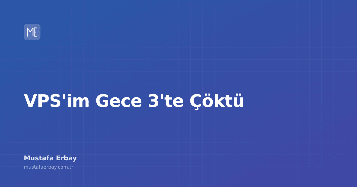 Gece yarısı çöken bir sunucu ekranını temsil eden soyut bir görsel.