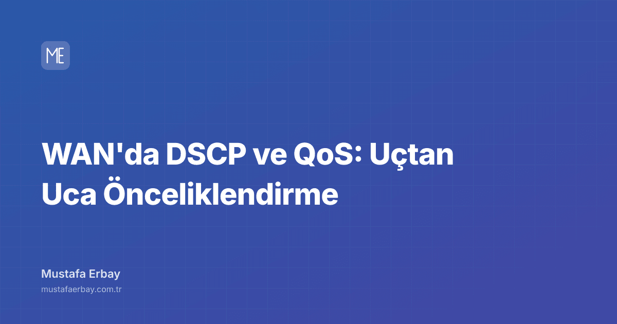 WAN'da DSCP ve QoS: Uçtan Uca Önceliklendirme — kapak görseli