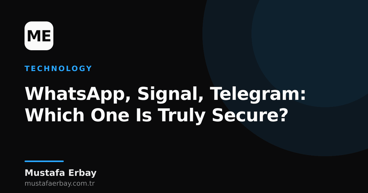 Logos of three different messaging apps (WhatsApp, Signal, Telegram) and a lock icon, symbolizing digital security and privacy.