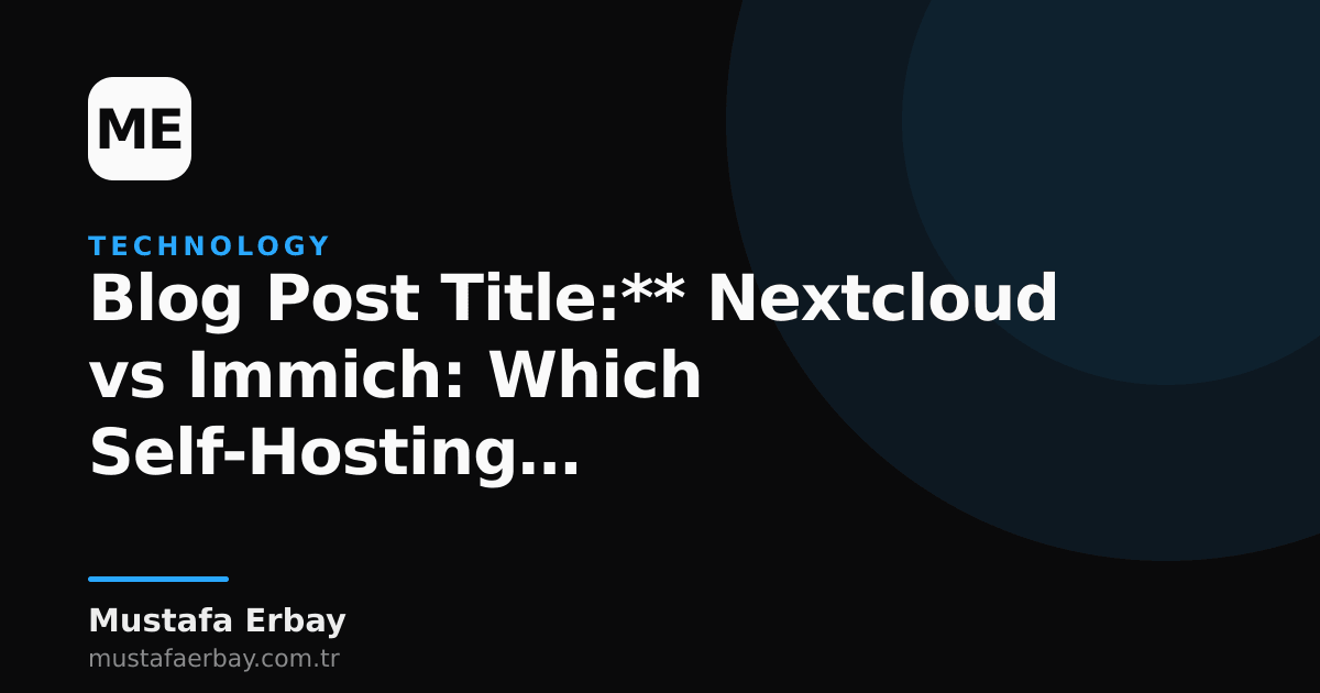 An image showing Nextcloud and Immich logos side-by-side