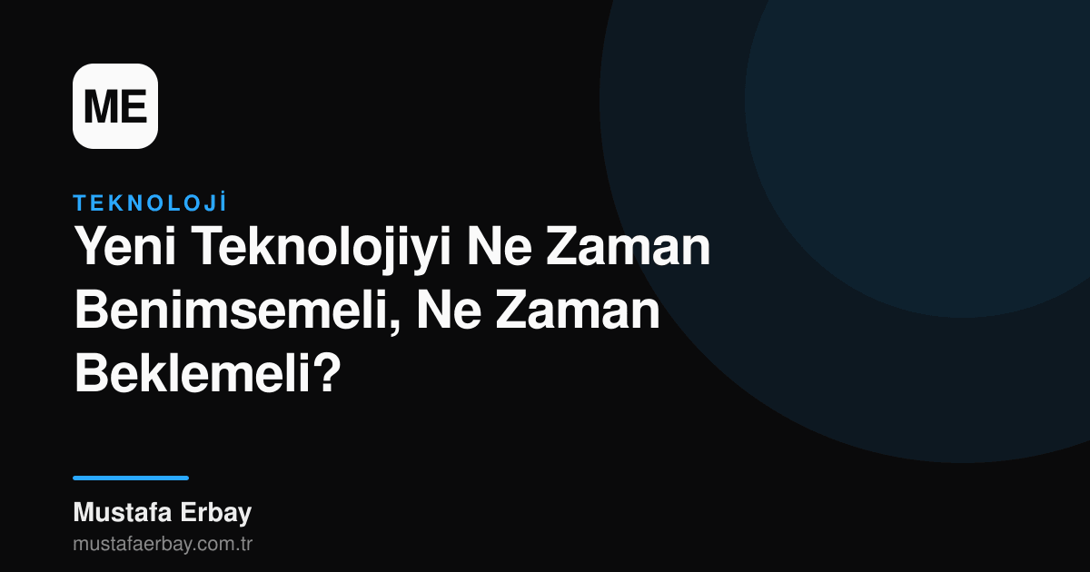 Bir teknoloji yol ayrımında duran, karar vermekte olan bir kişi. Yeni ve eski teknolojiyi temsil eden iki farklı yol.