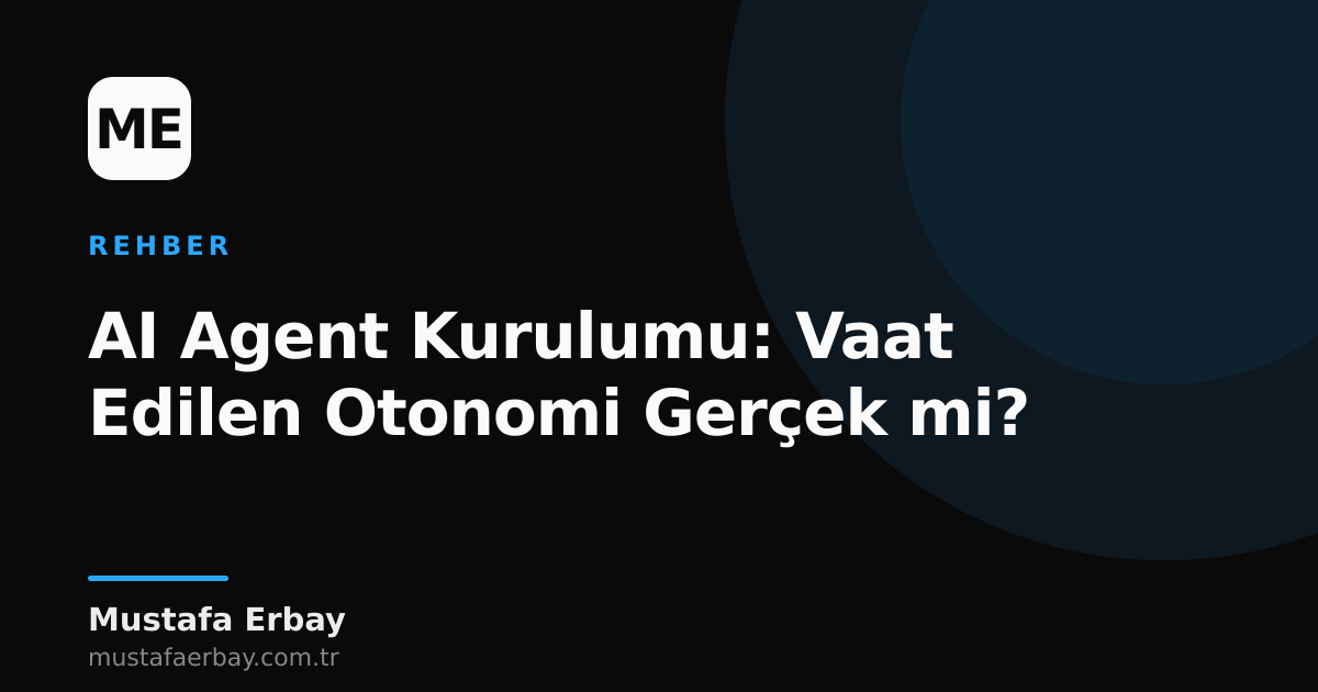 Bir AI agent'ın karmaşık görevleri otonom olarak yerine getirme potansiyelini simgeleyen soyut bir görsel. Dijital ağlar ve otomasyon simgeleriyle çevrili bir robotik kol veya zihin şeklinde.