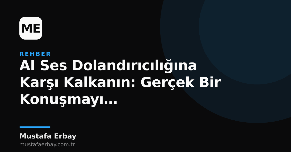 Bir kişinin telefonu tuttuğu ve yapay zeka tarafından oluşturulmuş ses dalgalarını gösteren bir görsel, dolandırıcılık tehlikesini simgeliyor.