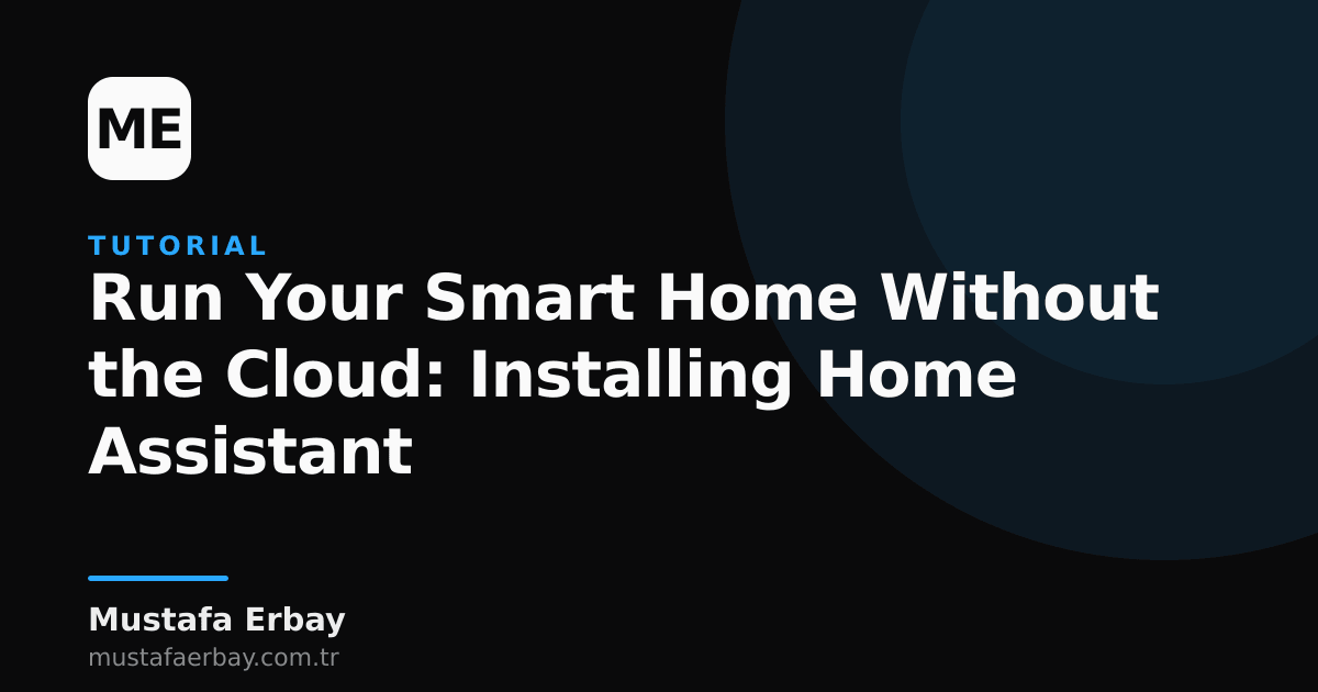Home Assistant interface running on its own server, a dashboard showing smart home devices.