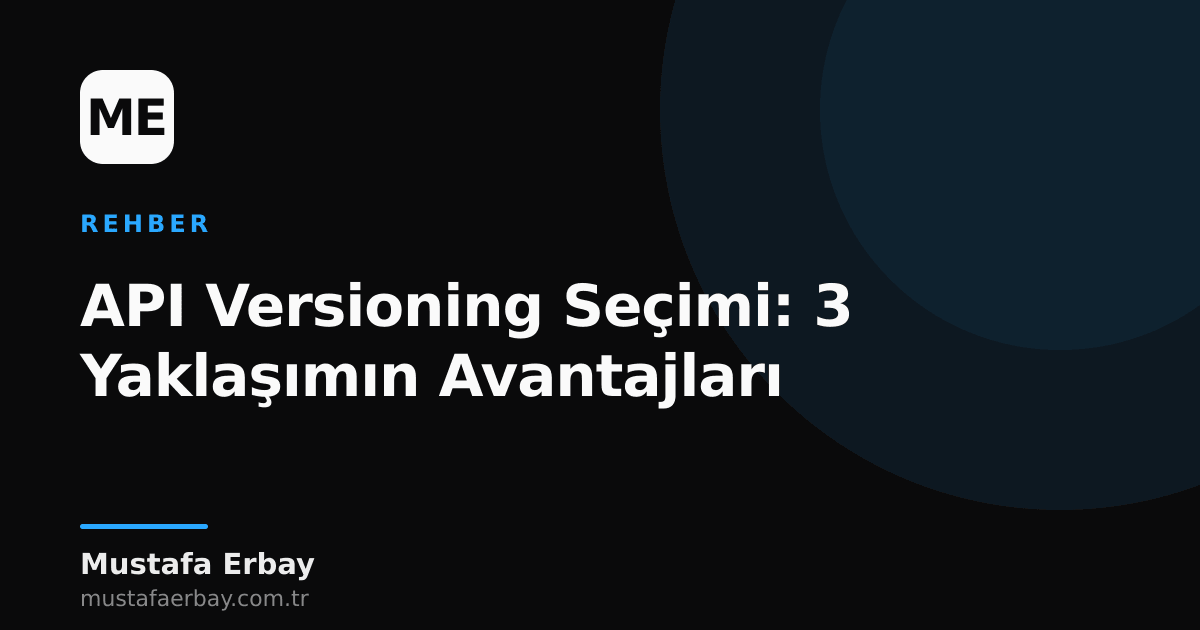Farklı API versioning stratejilerini karşılaştıran diyagram