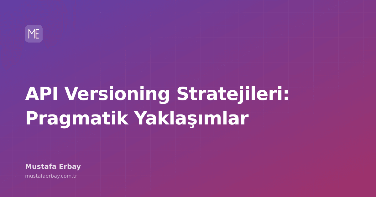 Farklı API versiyonlarını temsil eden bloklar ve oklar, karmaşık bir versiyonlama stratejisi diyagramını gösteriyor.