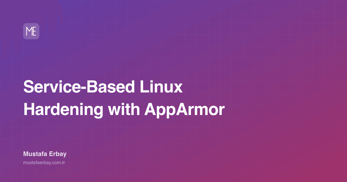 Service-Based Linux Hardening with AppArmor — cover image