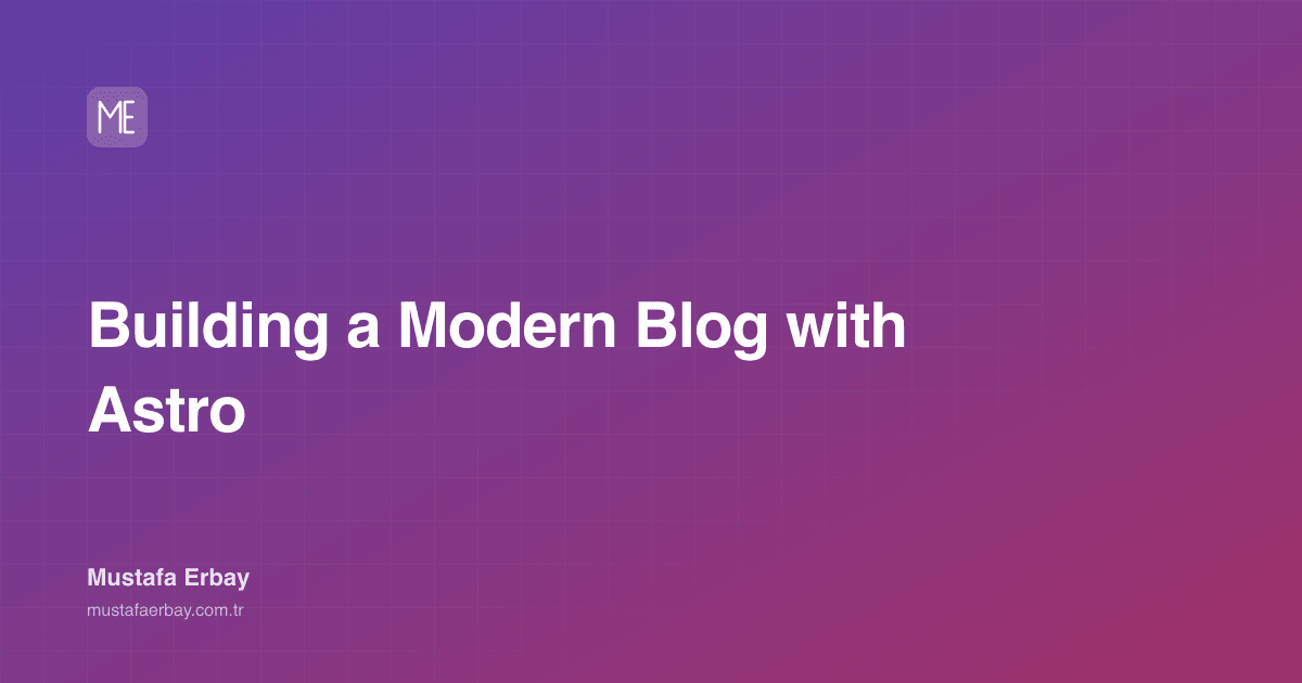 Building a Modern Blog with Astro — cover image