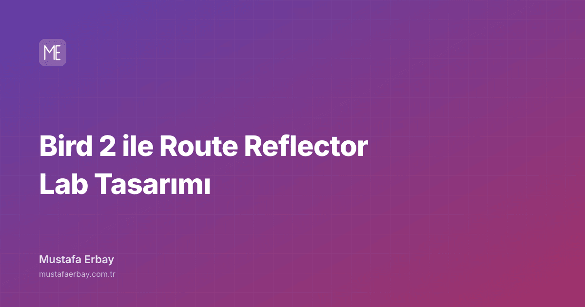 Bird 2 ile Route Reflector Lab Tasarımı — kapak görseli