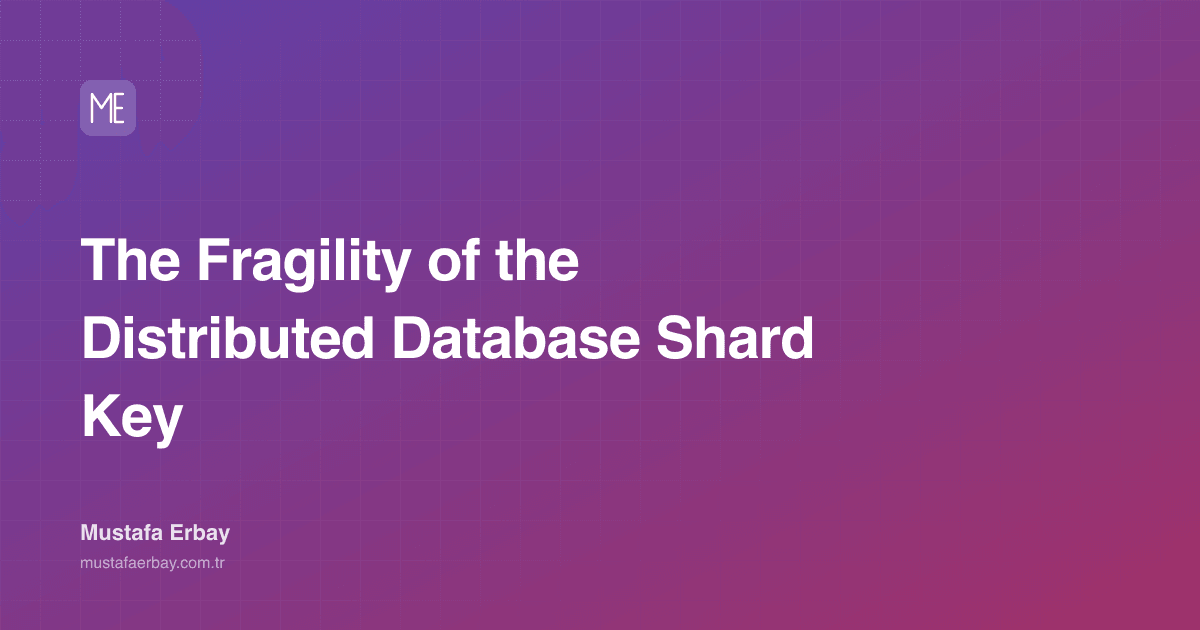 The Fragility of the Distributed Database Shard Key — cover image