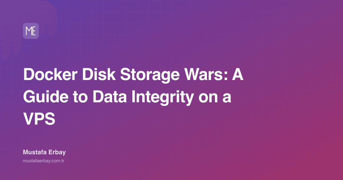 An image showing Docker containers and disk usage, reflecting disk fullness and data integrity concepts.