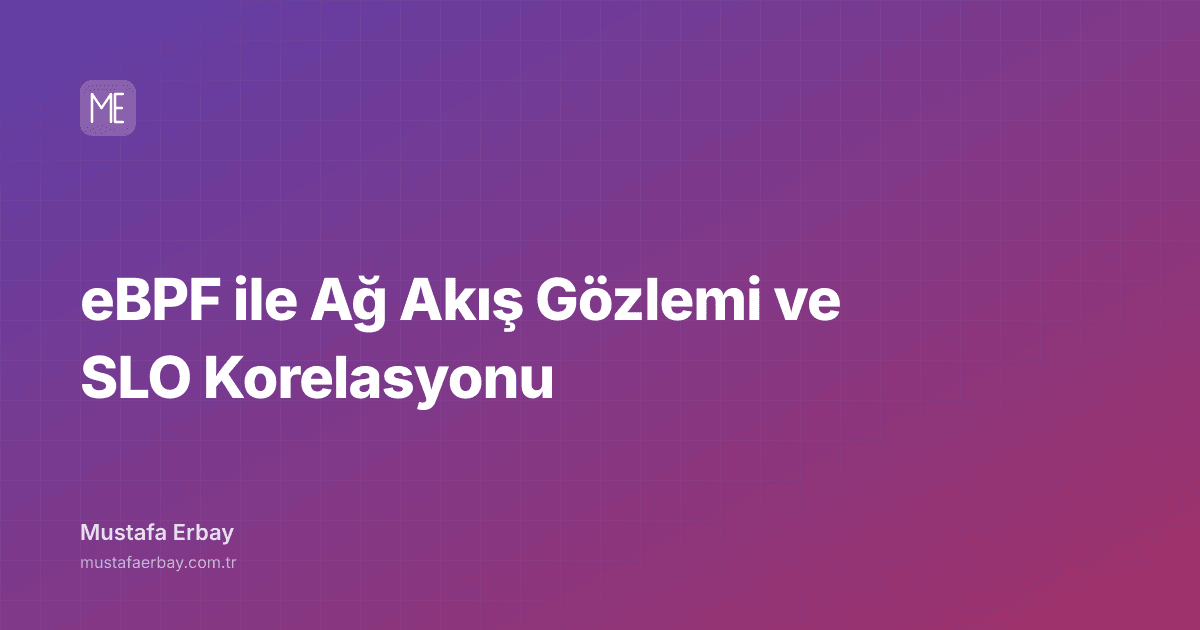 eBPF ile Ağ Akış Gözlemi ve SLO Korelasyonu — kapak görseli