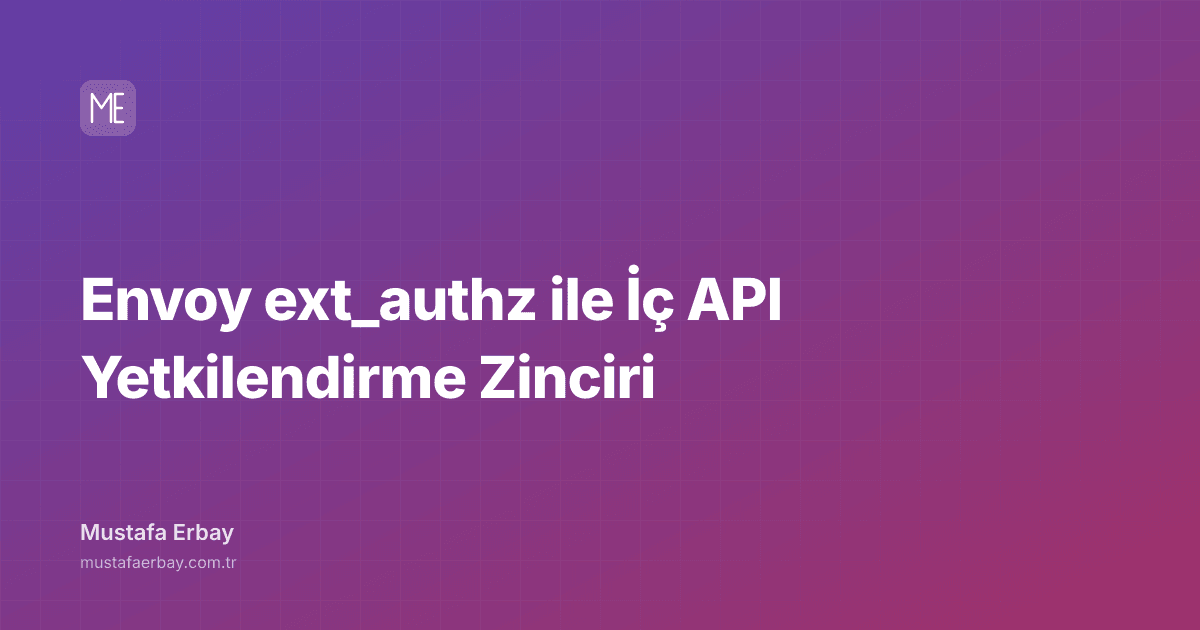 Envoy ext_authz ile İç API Yetkilendirme Zinciri — kapak görseli
