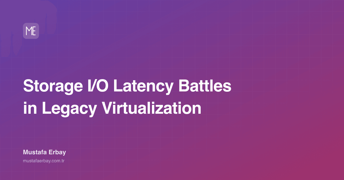 Storage I/O Latency Battles in Legacy Virtualization — cover image