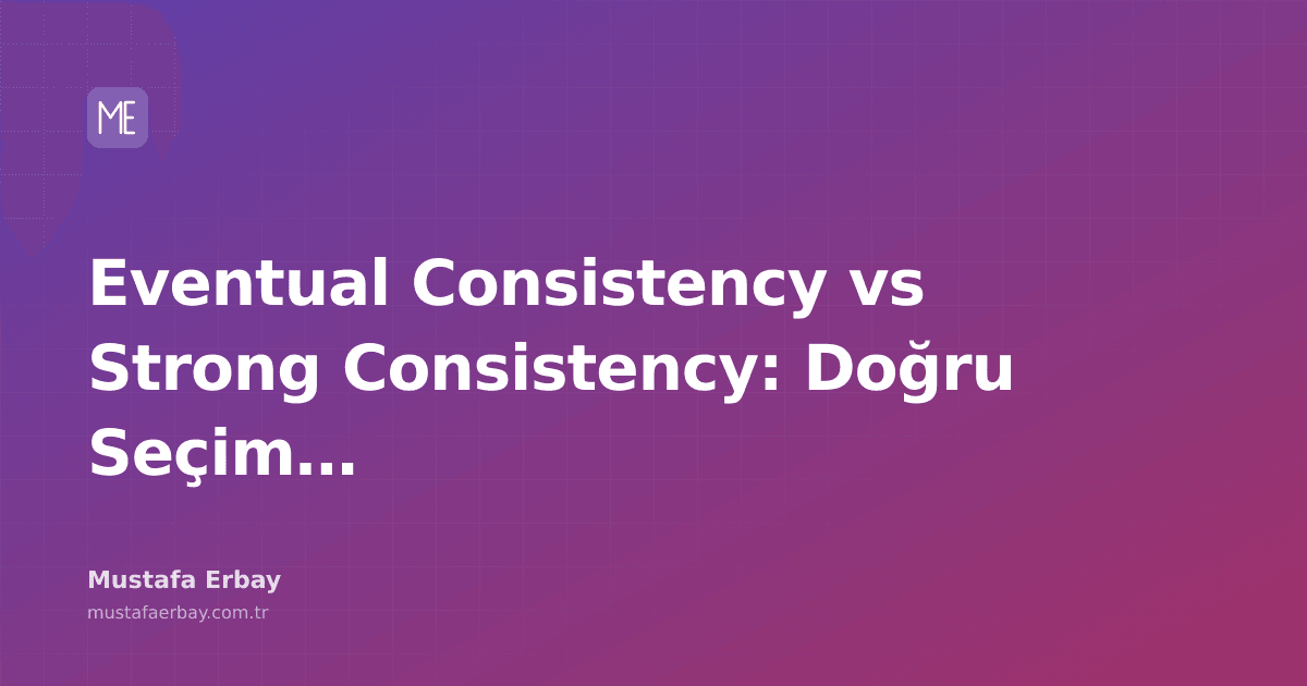 Eventual consistency ve strong consistency arasındaki dengeyi gösteren soyut bir görsel.