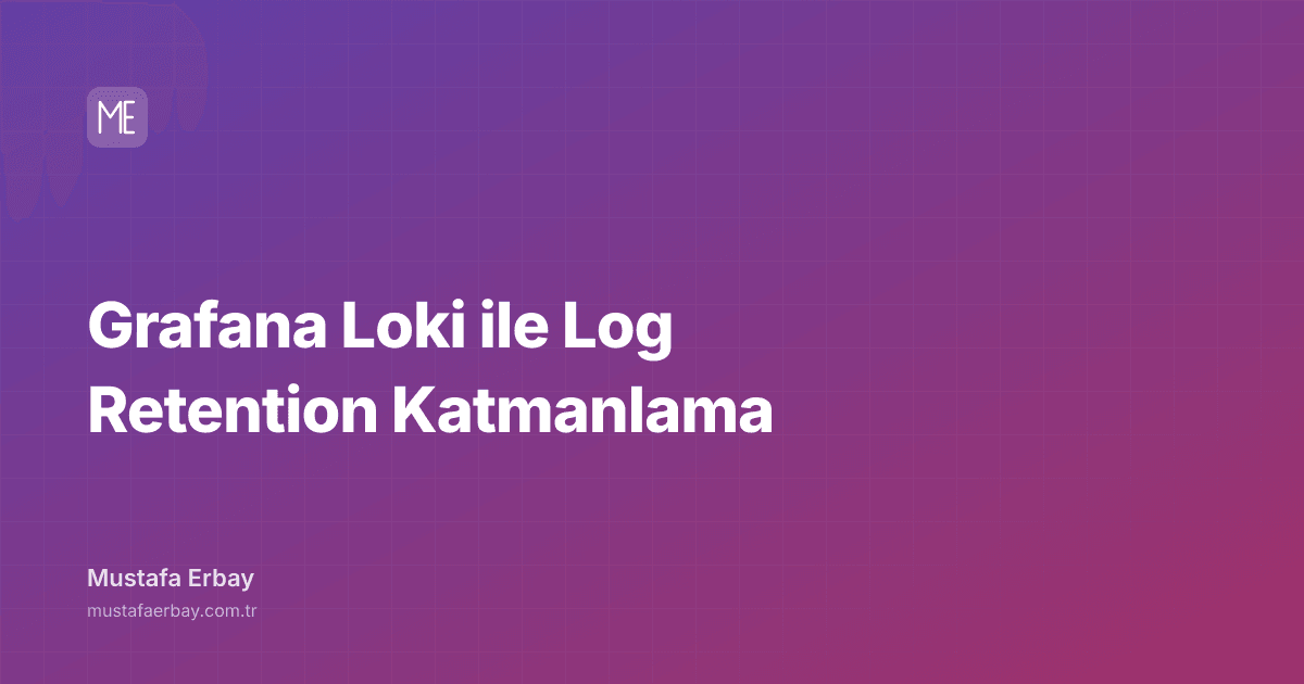 Grafana Loki ile Log Retention Katmanlama — kapak görseli