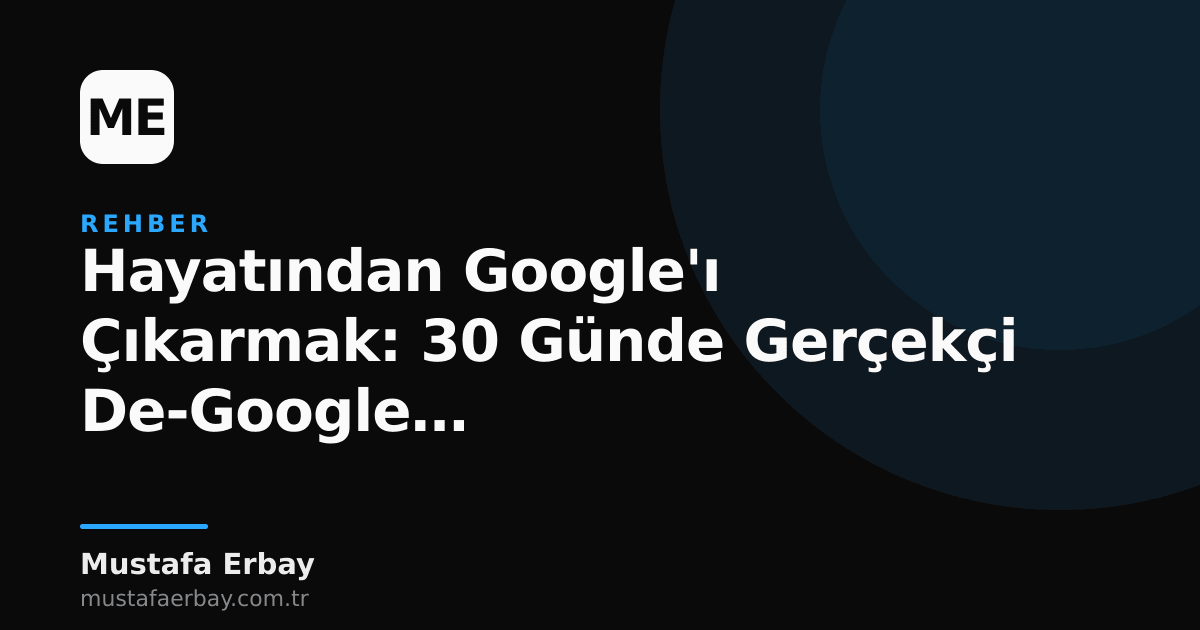 Dijital bağımsızlık için Google servislerinden kurtulma adımları