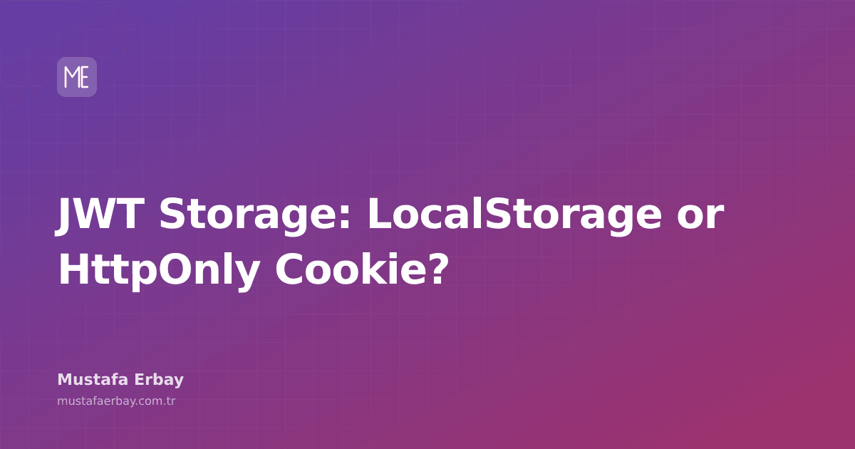 Visual comparing JWT tokens stored in LocalStorage and HttpOnly Cookies.