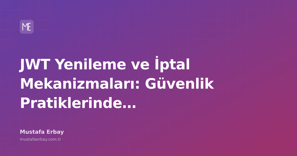 Bir dijital kilit sembolü ve etrafında dönen JWT ikonları, güvenlik ve yenileme süreçlerini temsil ediyor.