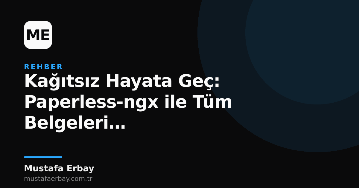 Dijitalleşmiş belgelerle dolu, düzenli bir bilgisayar ekranı ve Paperless-ngx arayüzü