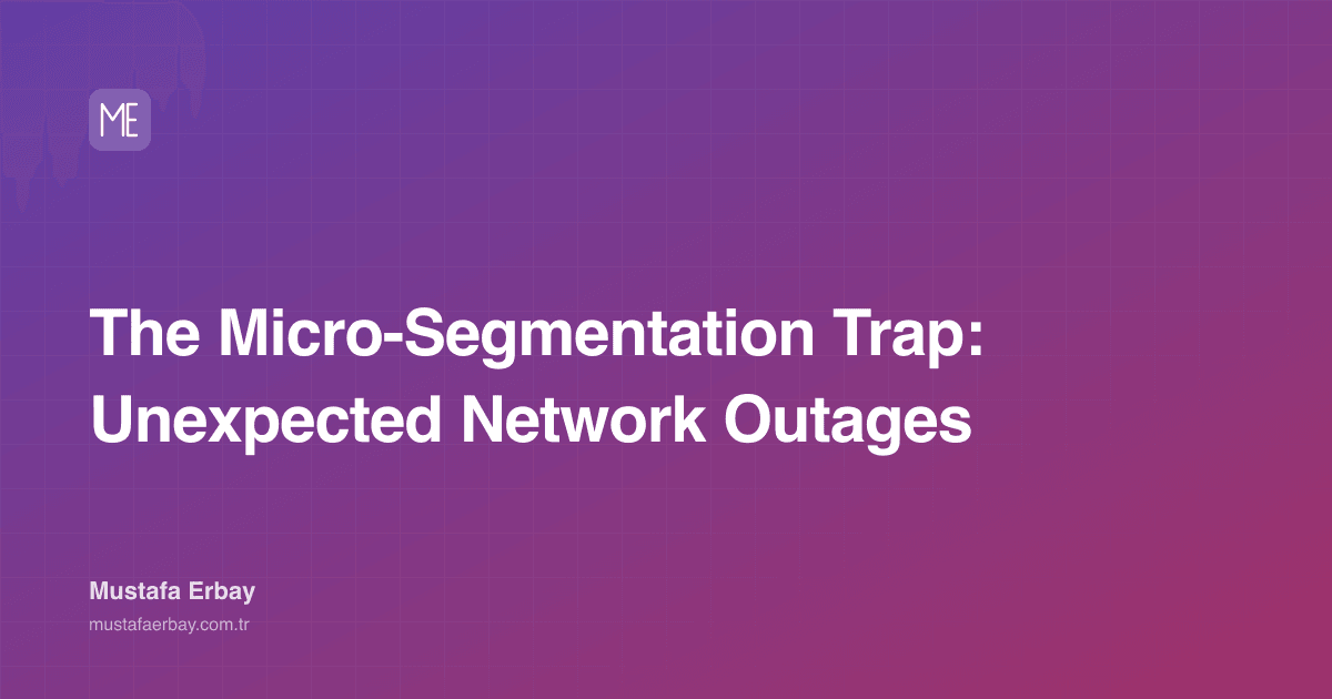 The Micro-Segmentation Trap: Unexpected Network Outages — cover image