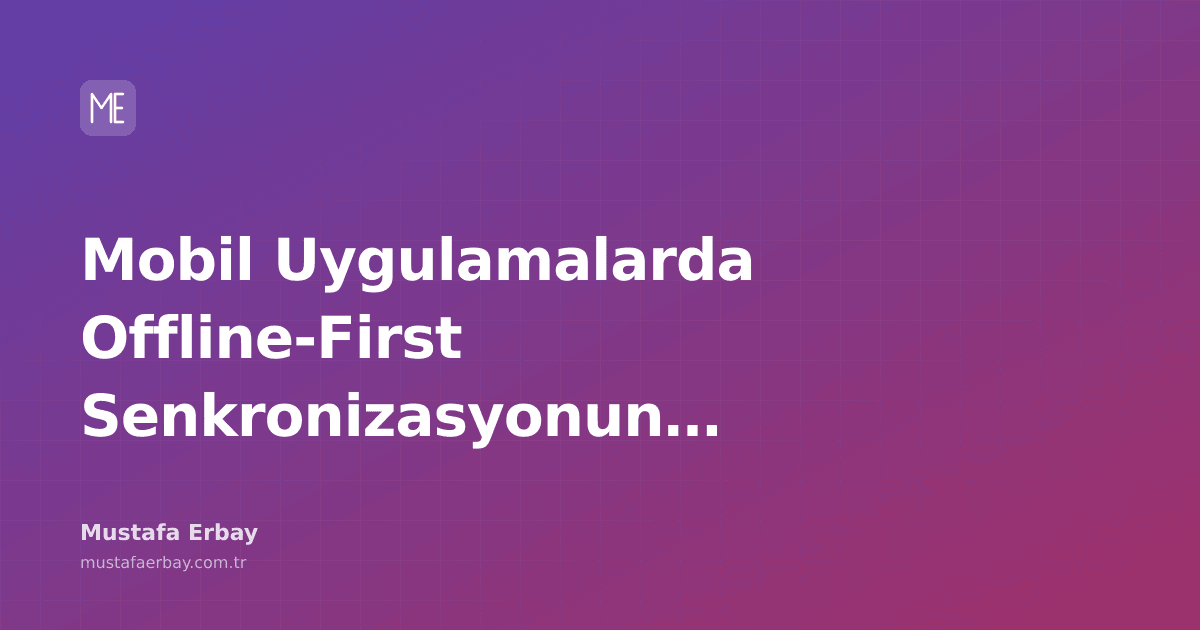 Mobil cihaz ekranında senkronizasyon simgeleri ve yerel veritabanı şeması illüstrasyonu