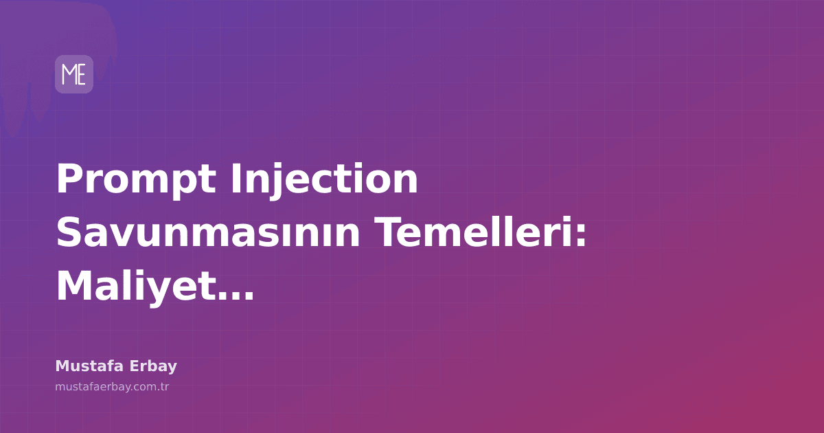 Bir kalkan ve AI sembollerinin iç içe geçtiği, prompt injection'a karşı savunmayı simgeleyen dijital illüstrasyon.
