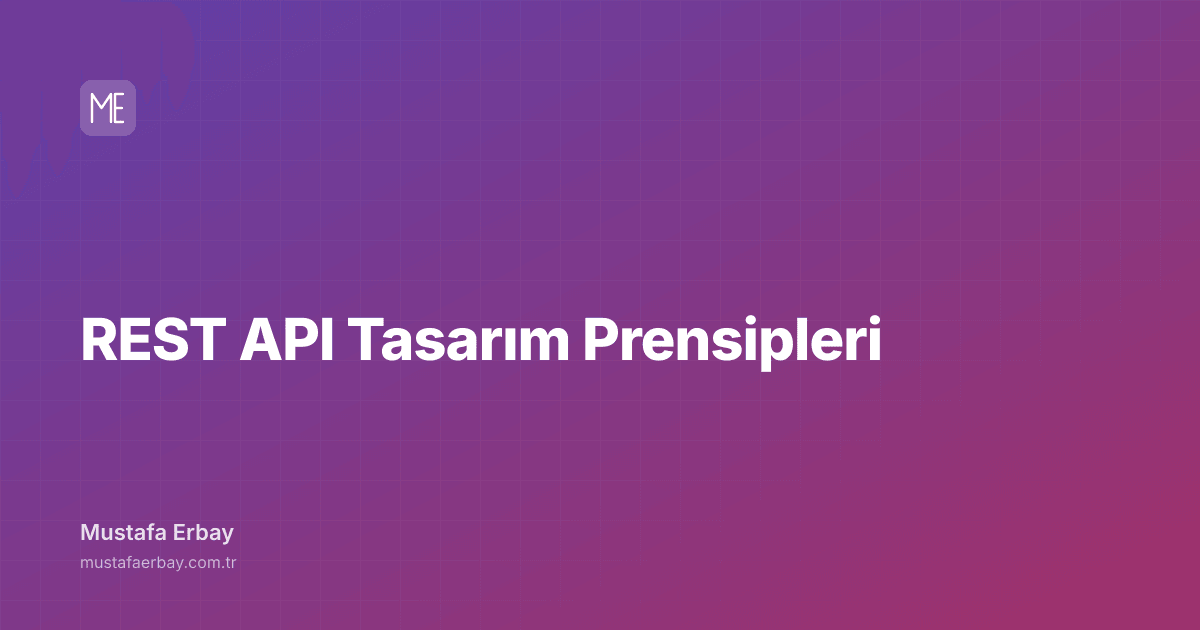 REST API Tasarım Prensipleri — kapak görseli