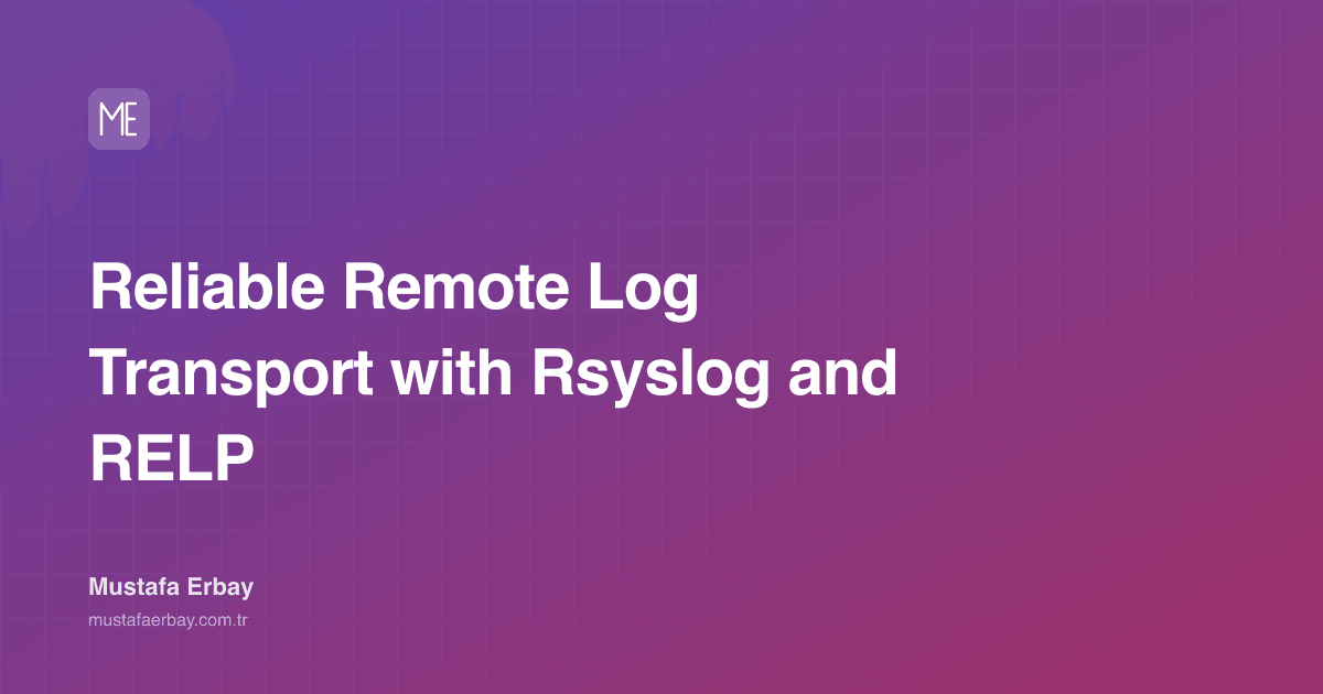 Reliable Remote Log Transport with Rsyslog and RELP — cover image