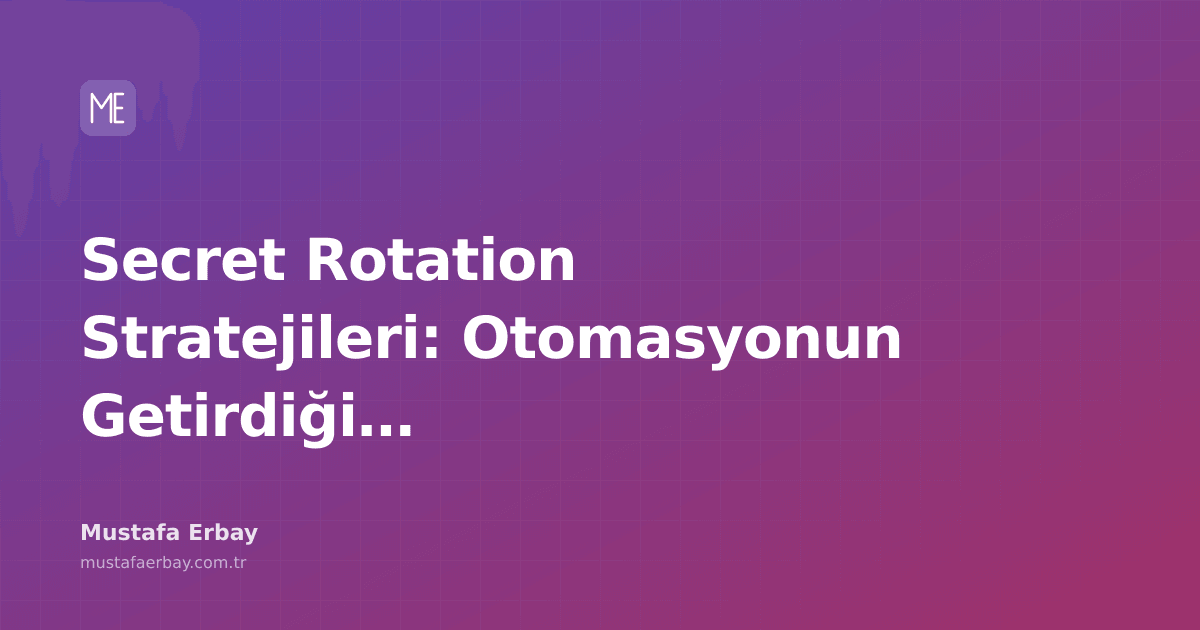 Gizli anahtar döndürme işlemini temsil eden dijital bir görsel.
