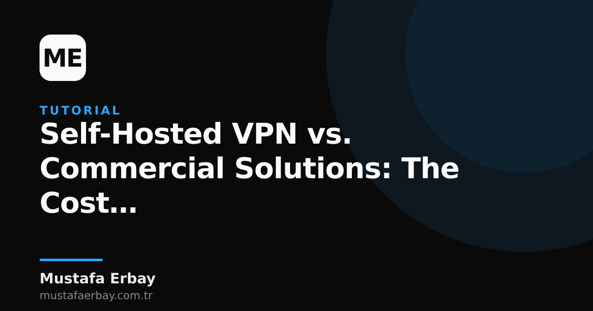 Schematic comparison of a self-hosted VPN server and commercial cloud gateways