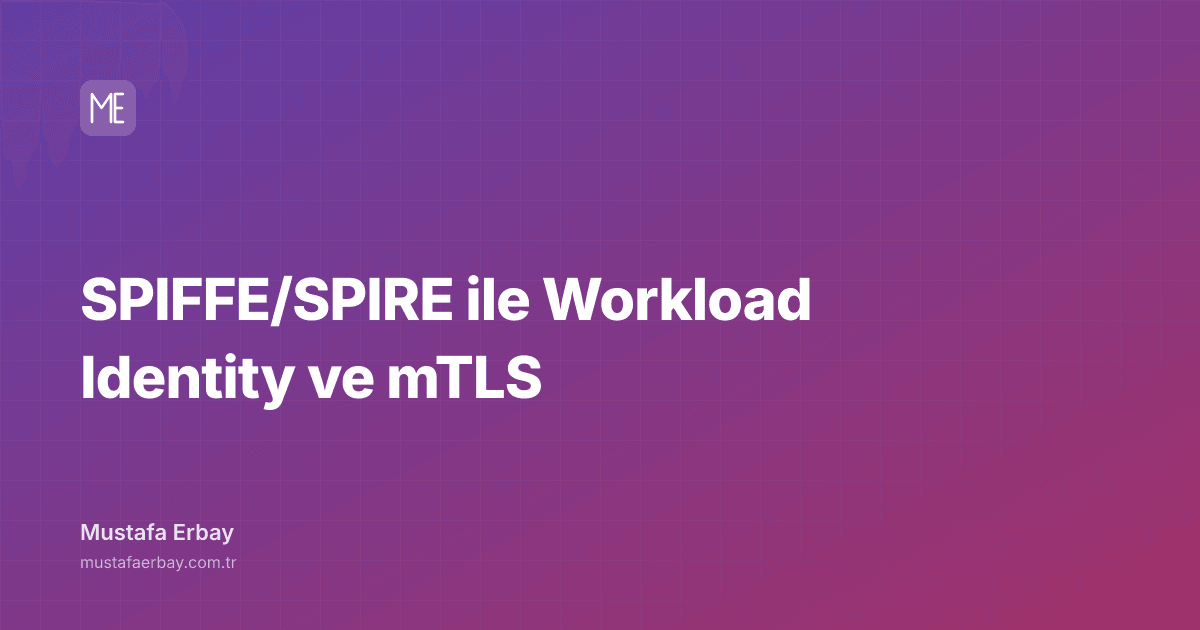 SPIFFE/SPIRE ile Workload Identity ve mTLS — kapak görseli