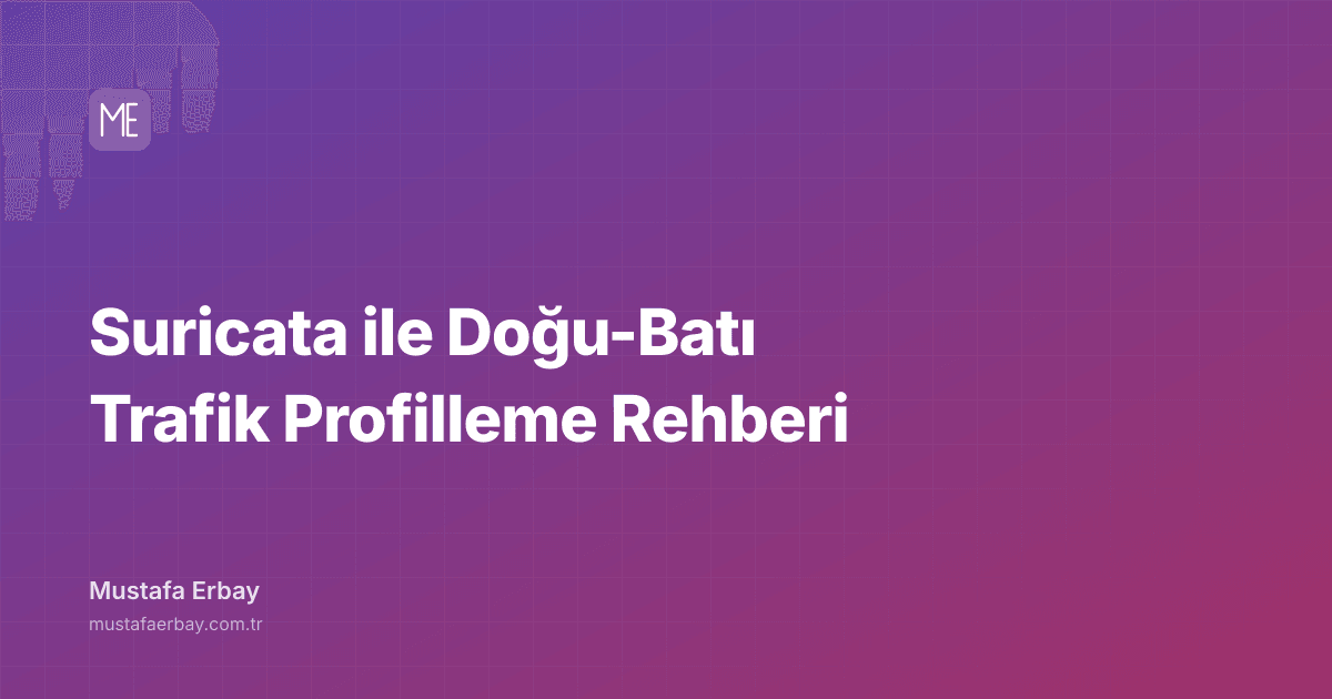 Suricata ile Doğu-Batı Trafik Profilleme Rehberi — kapak görseli