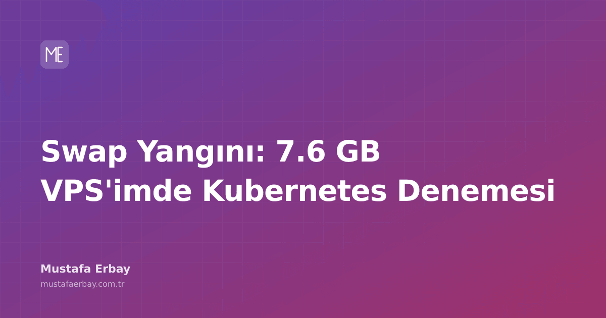 Bir sunucunun belleğinde oluşan karmaşık ağları ve swap kullanımını temsil eden soyut bir görsel.