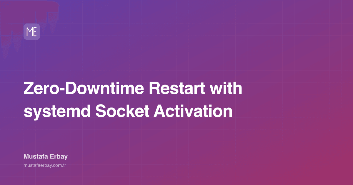 Zero-Downtime Restart with systemd Socket Activation — cover image