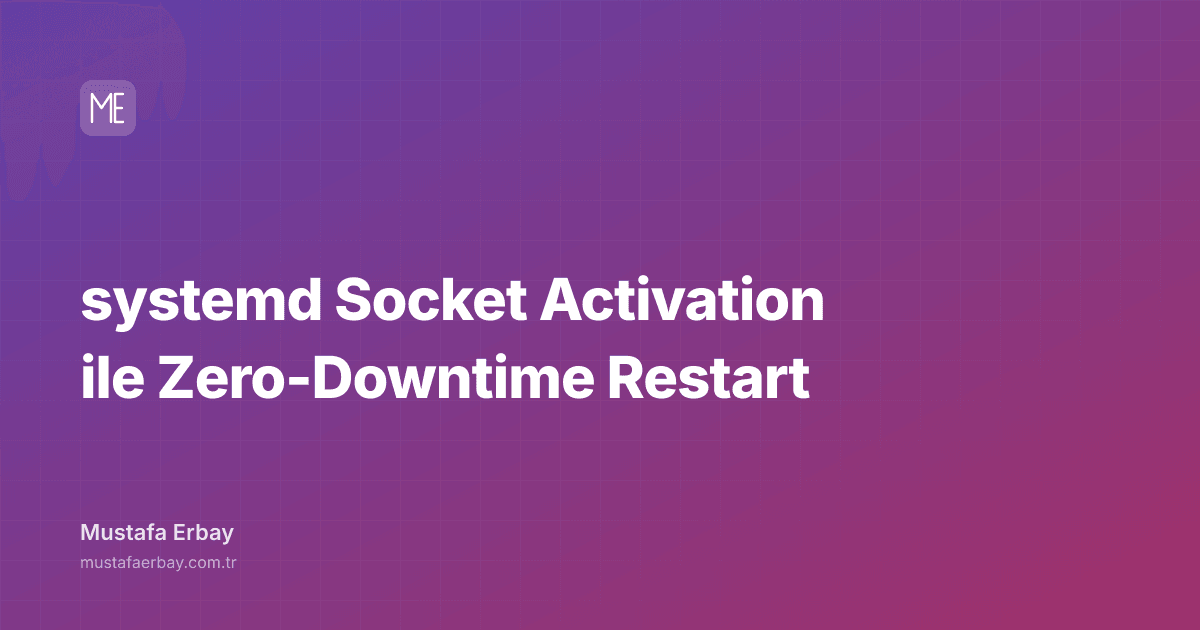 systemd Socket Activation ile Zero-Downtime Restart — kapak görseli