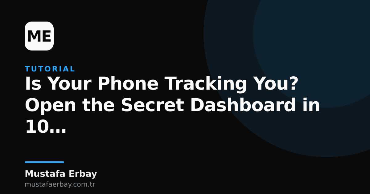An image showing secret tracking dashboard settings on a phone screen.