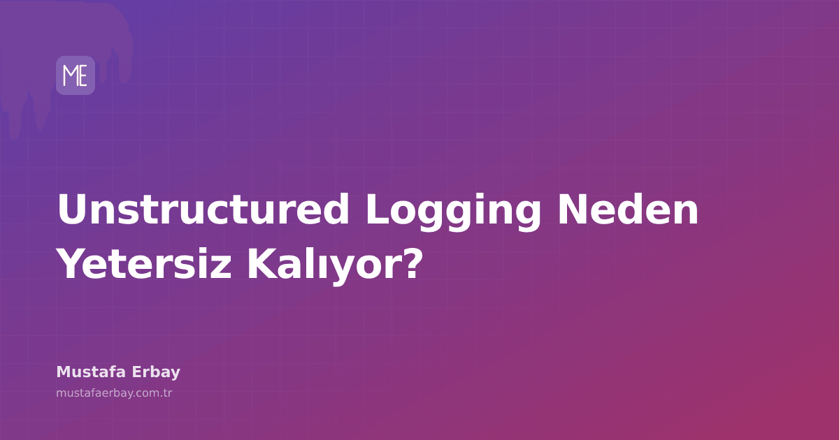 Bir server monitöründe düzensiz, okunması zor log satırları ve yanında sorunları analiz etmeye çalışan bir kişi.