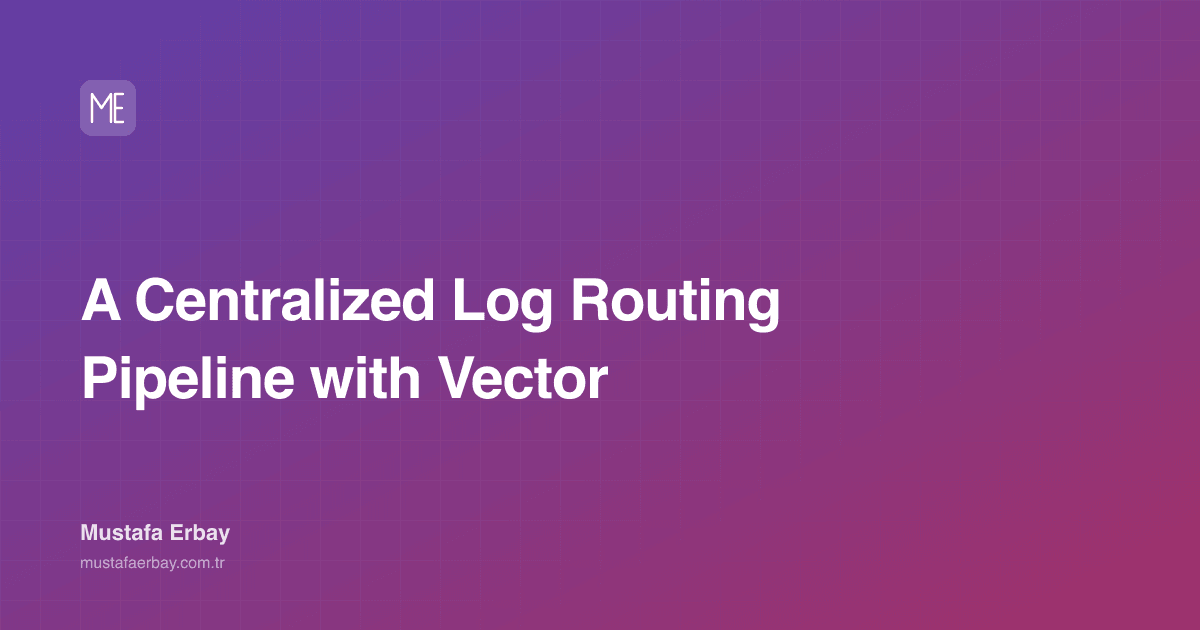 A Centralized Log Routing Pipeline with Vector — cover image